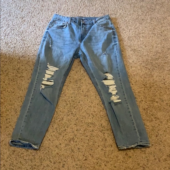 High waisted ripped mom jeans - Picture 3 of 6